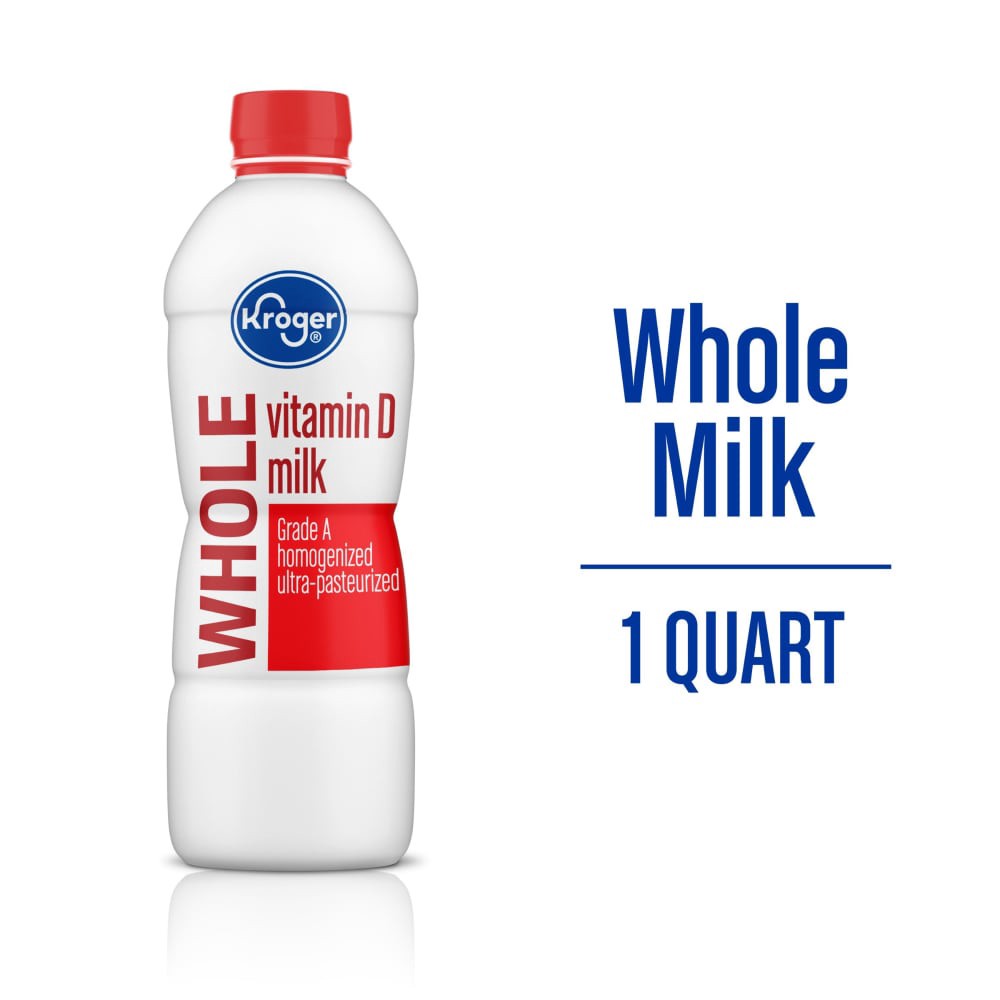 slide 2 of 4, Kroger Vitamin D Whole Milk, 1 qt