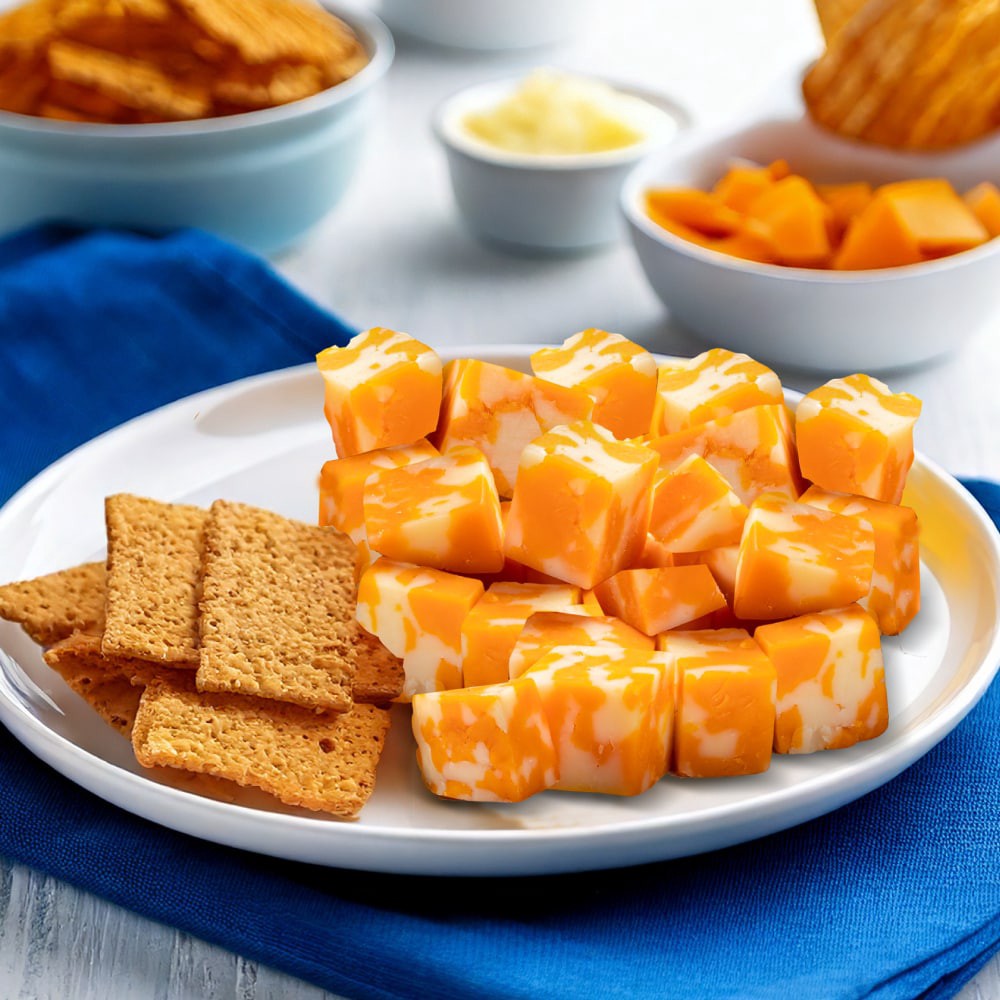 slide 3 of 4, Kroger Colby Jack Cheese Cubes, 8 oz