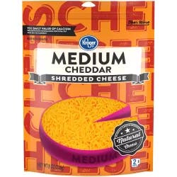 Kroger Medium Cheddar Shredded Cheese