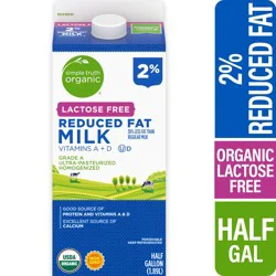 Simple Truth Organic Lactose Free 2% Reduced Fat Milk