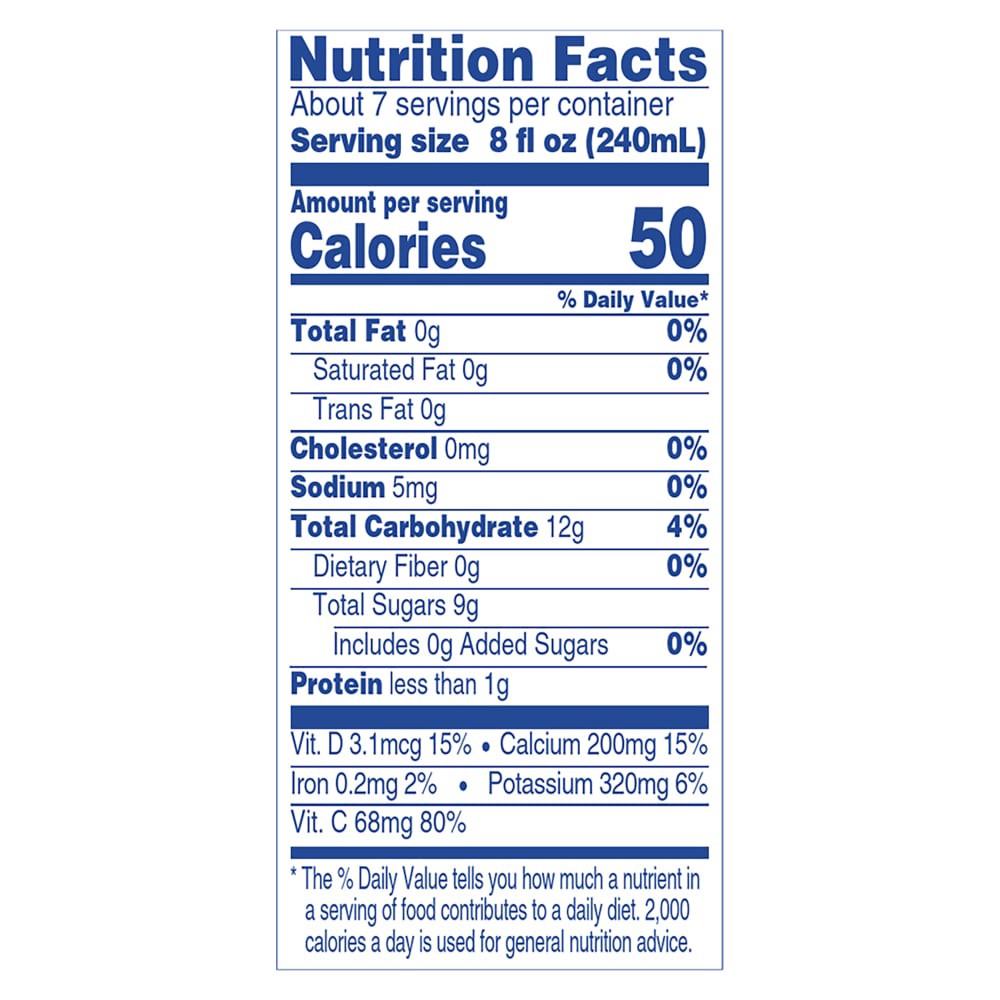 slide 4 of 4, Kroger Lite Orange Juice Beverage - 52 fl oz, 52 fl oz