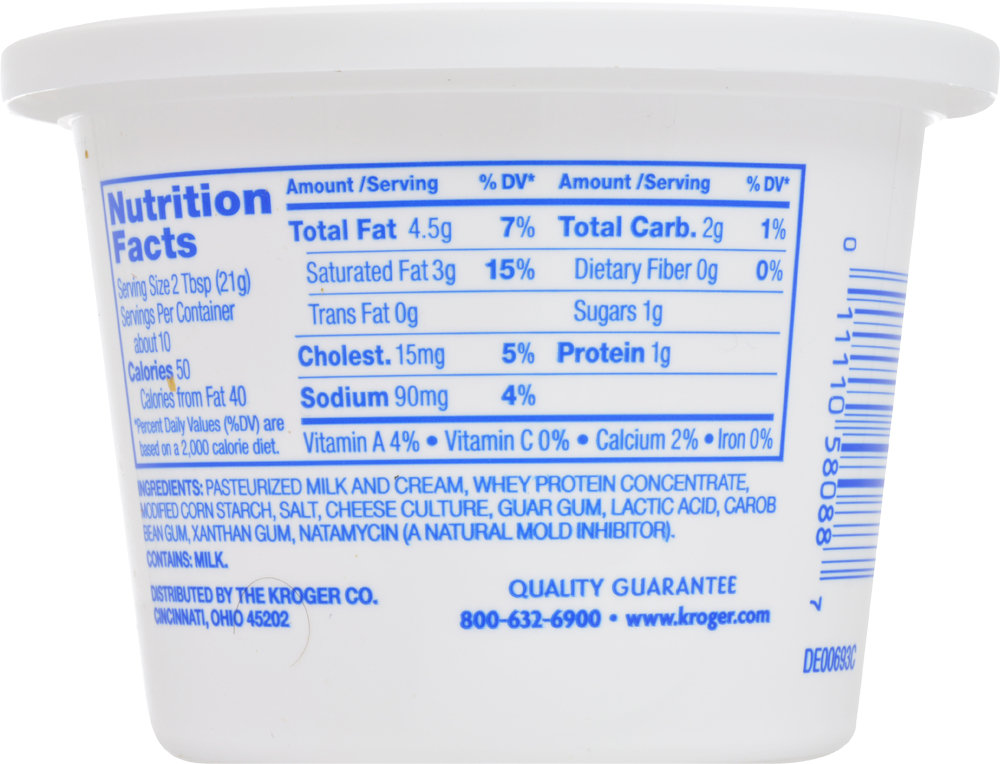 slide 3 of 3, Kroger Original Whipped Cream Cheese Spread, 8 oz