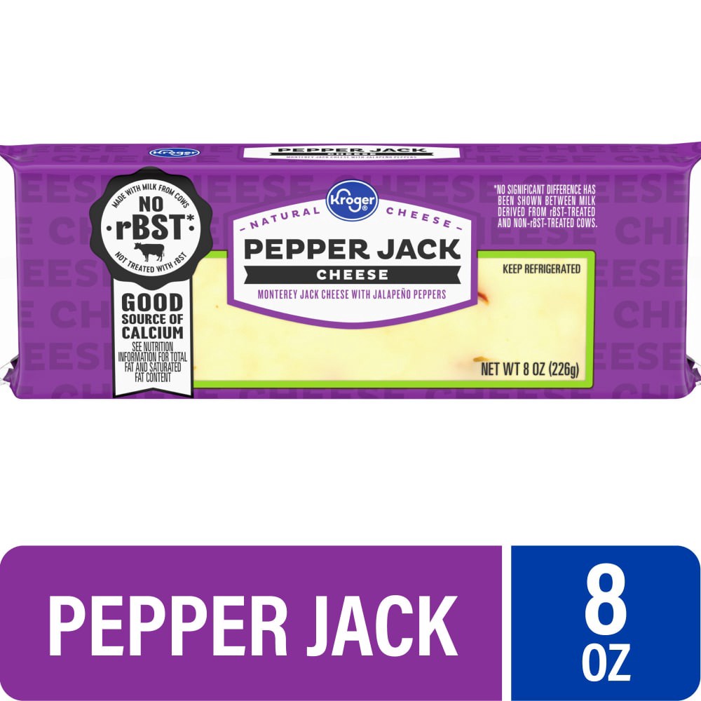 slide 2 of 4, Kroger Pepper Jack Cheese Bar, 8 oz