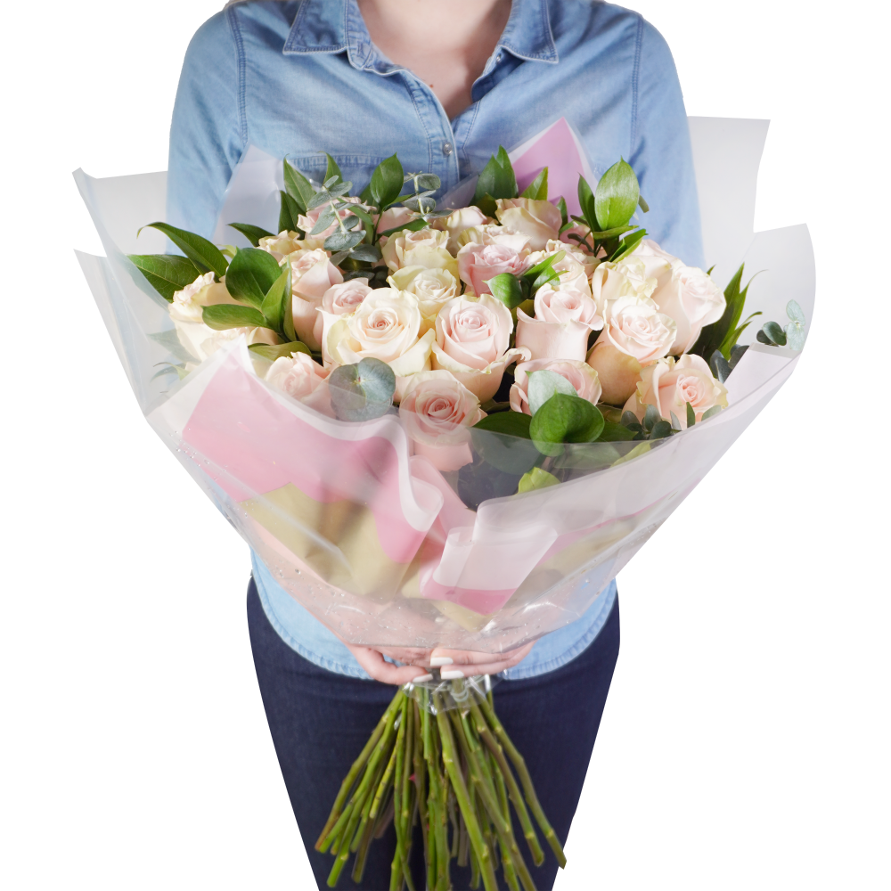 slide 2 of 2, Bloom Haus 30 Plus Rose Bouquet - Pink, 1 ct