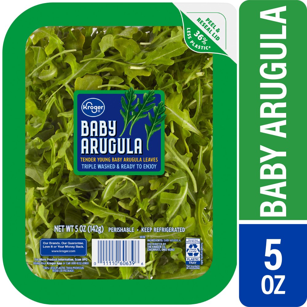slide 2 of 3, Kroger Arugula, 5 oz