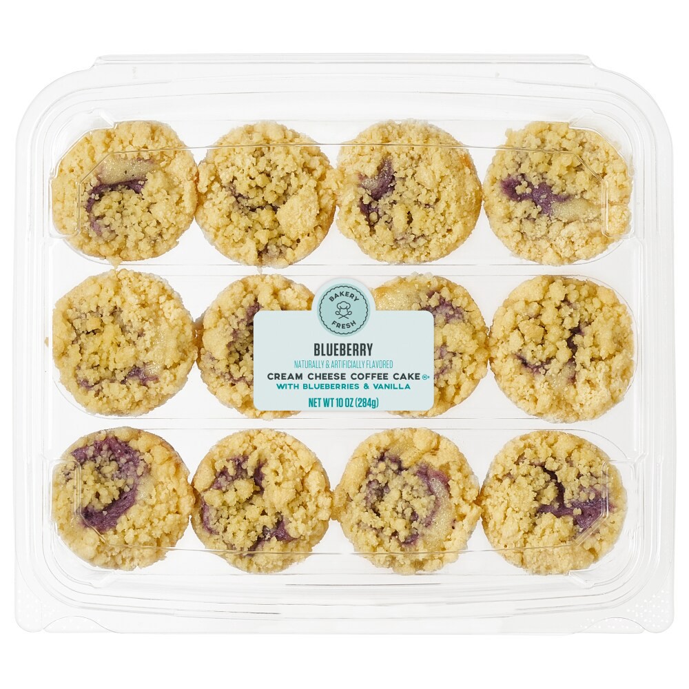 slide 4 of 5, Bakery Fresh Cream Cheese Blueberry Coffee Cake Bites, 12 ct / 10.02 oz