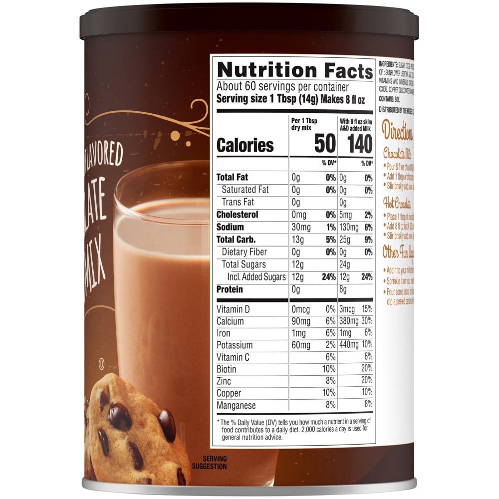 slide 3 of 3, Kroger Naturally Flavored Chocolate Milk Mix, 30 oz