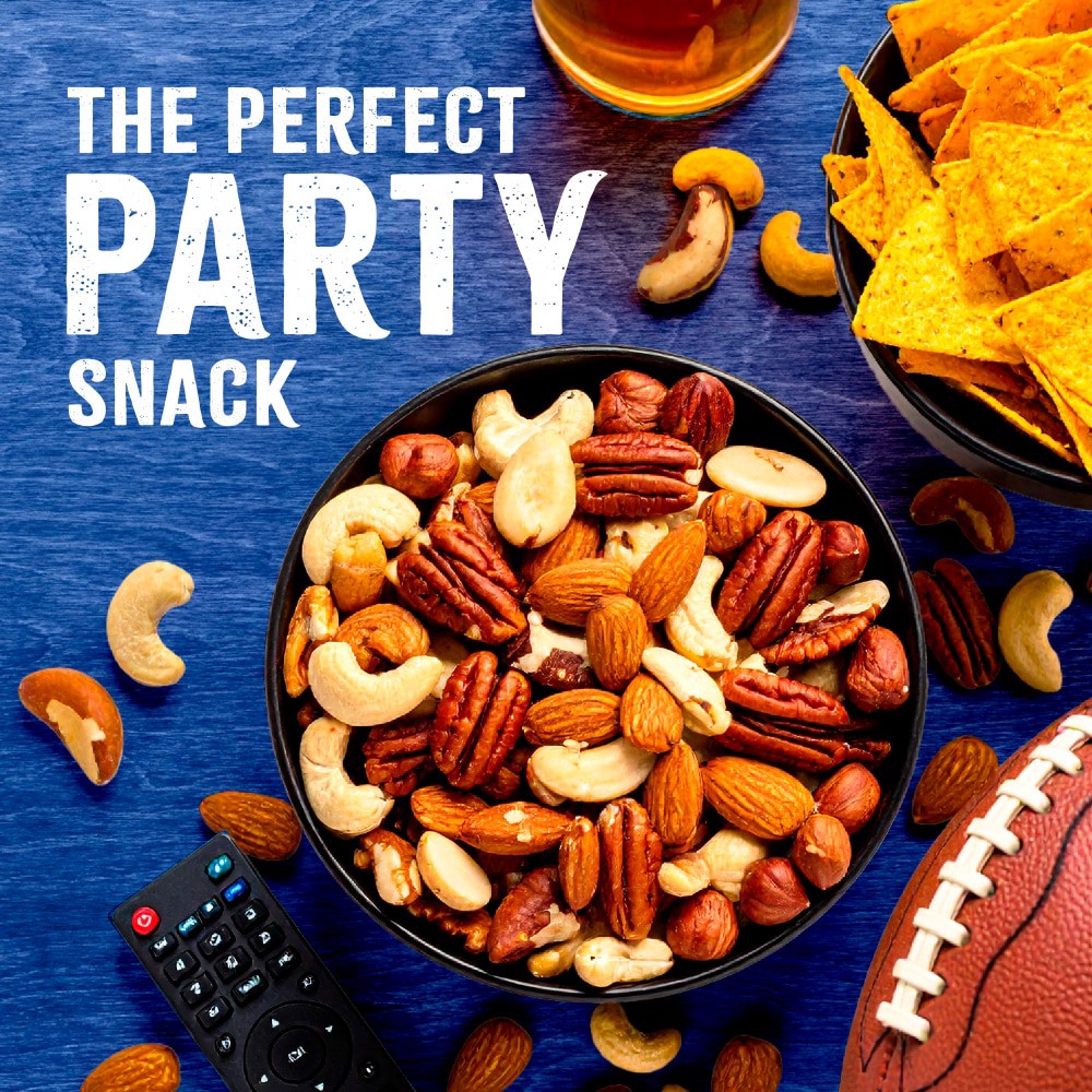 slide 3 of 4, Kroger Deluxe Salted With Sea Salt Mixed Nuts, 8.75 oz