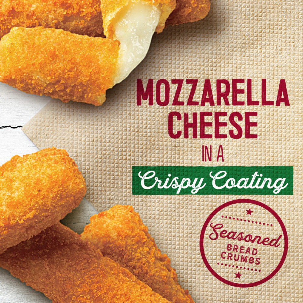 slide 3 of 3, Kroger Mozzarella Breaded Cheese Sticks, 33 oz