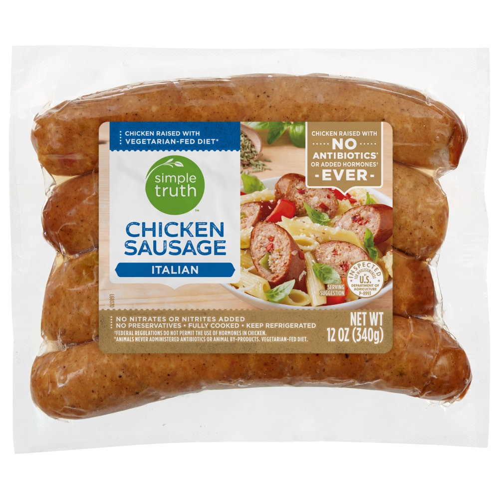 slide 2 of 3, Simple Truth Italian Chicken Sausage, 12 oz