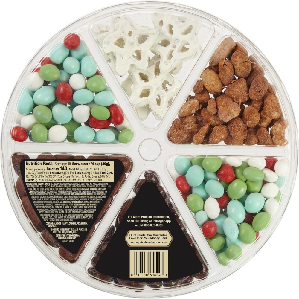 slide 2 of 2, Private Selection Holiday Sweet Nut Assortment Tray, 20 oz
