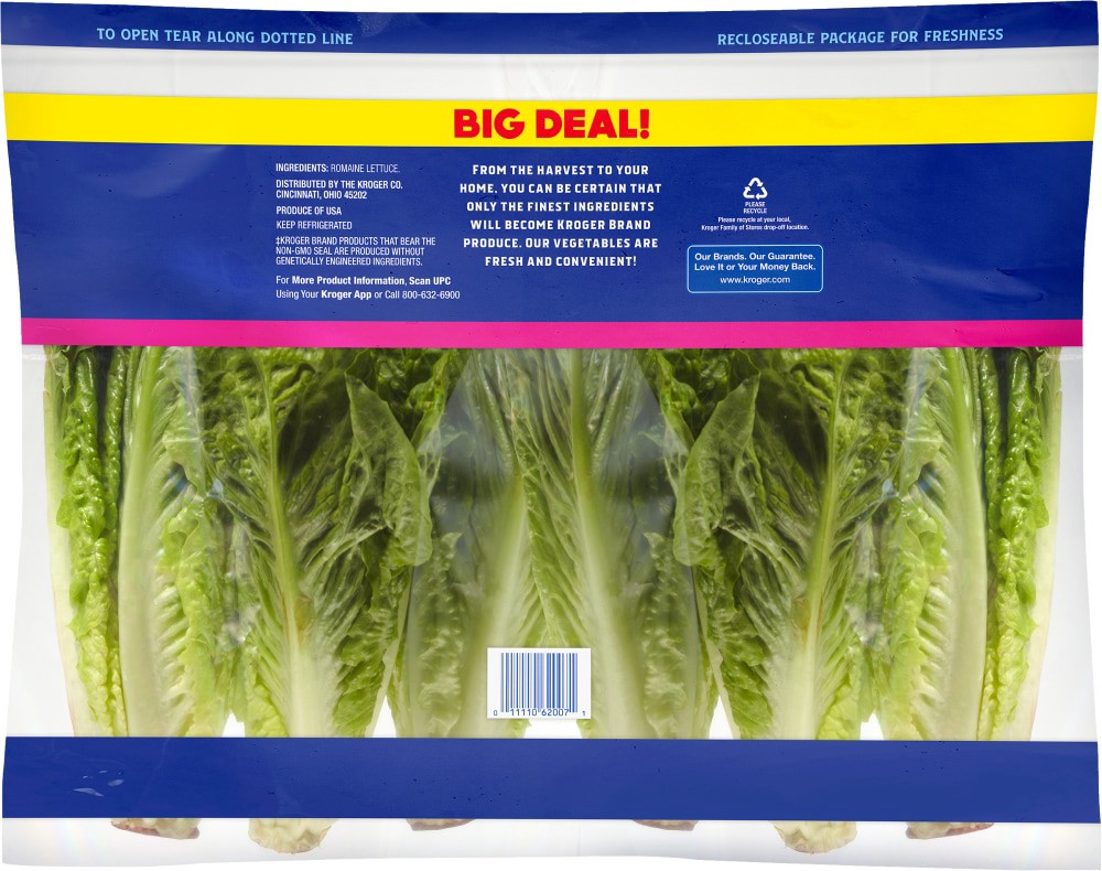 slide 2 of 2, Kroger Romaine Lettuce Hearts Big Deal!, 36 oz