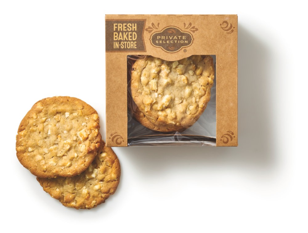 slide 2 of 2, Private Selection White Chocolate Macadamia Nut Cookies, 5 ct