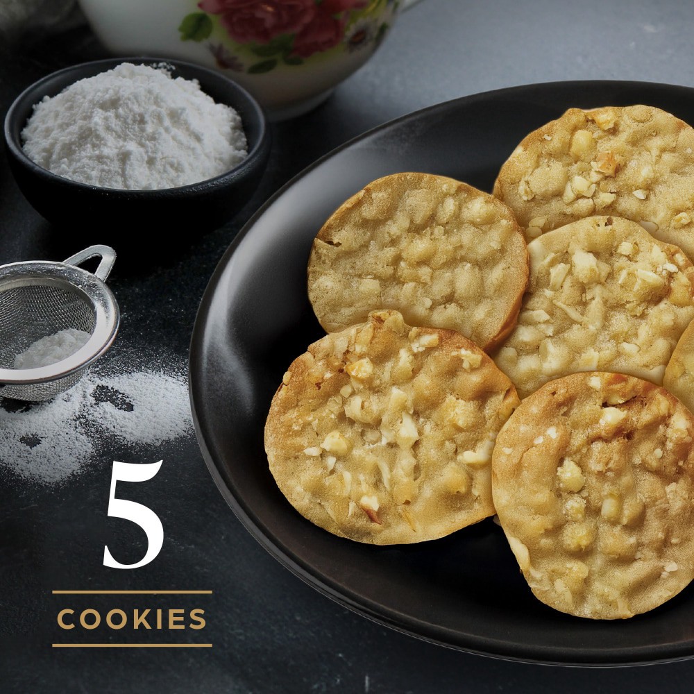 slide 2 of 4, Private Selection White Chocolate Macadamia Nut Cookies, 5 ct