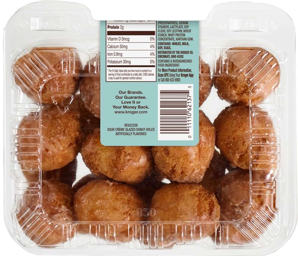 slide 3 of 3, Bakery Fresh Goodness Glazed Sour Creme Donut Holes 12 oz, 12 oz