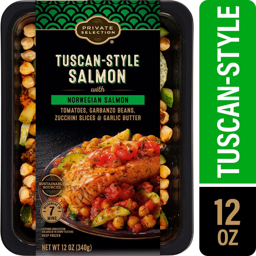 slide 4 of 5, Private Selection Tuscan-Style Salmon, 12 oz