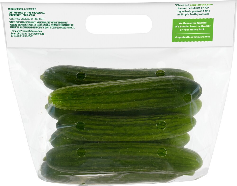 slide 2 of 2, Simple Truth Organic Mini Cucumbers, 1 lb