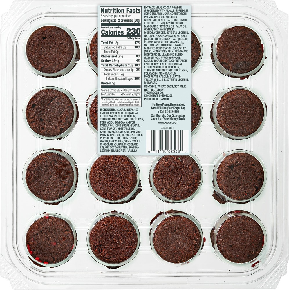 slide 2 of 2, Bakery Fresh Candy Cane Sprinkle Brownie Bites, 14.1 oz