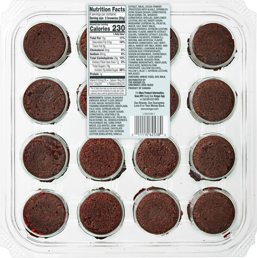 slide 2 of 2, Bakery Fresh Candy Cane Sprinkle Brownie Bites, 14.1 oz