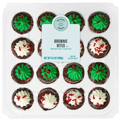 Bakery Fresh Candy Cane Sprinkle Brownie Bites