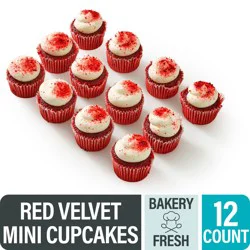 Bakery Fresh Red Velvet Mini Cupcakes