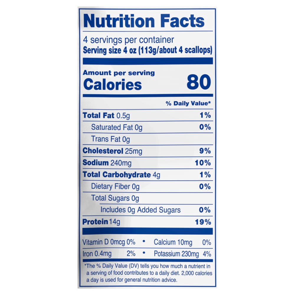 slide 2 of 4, Kroger Scallop 10/20 Wild Usa, 16 oz