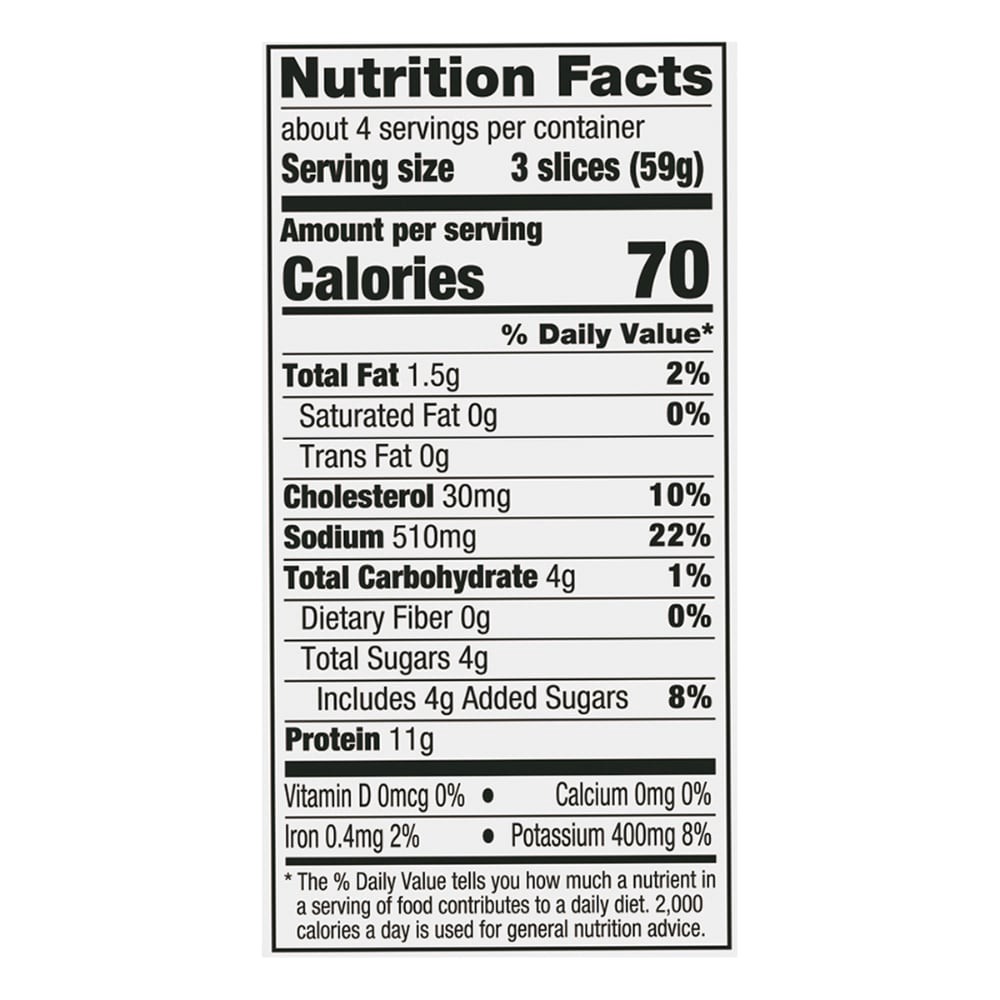 slide 4 of 4, Private Selection Sliced Wildflower Honey Uncured Ham Tub, 8 oz