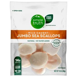 Simple Truth Frozen Wild Caught Jumbo Sea Scallops