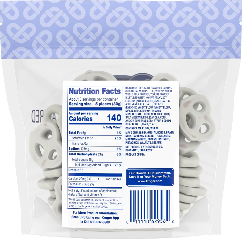 slide 3 of 6, Kroger Yogurt Covered Pretzels, 8 oz