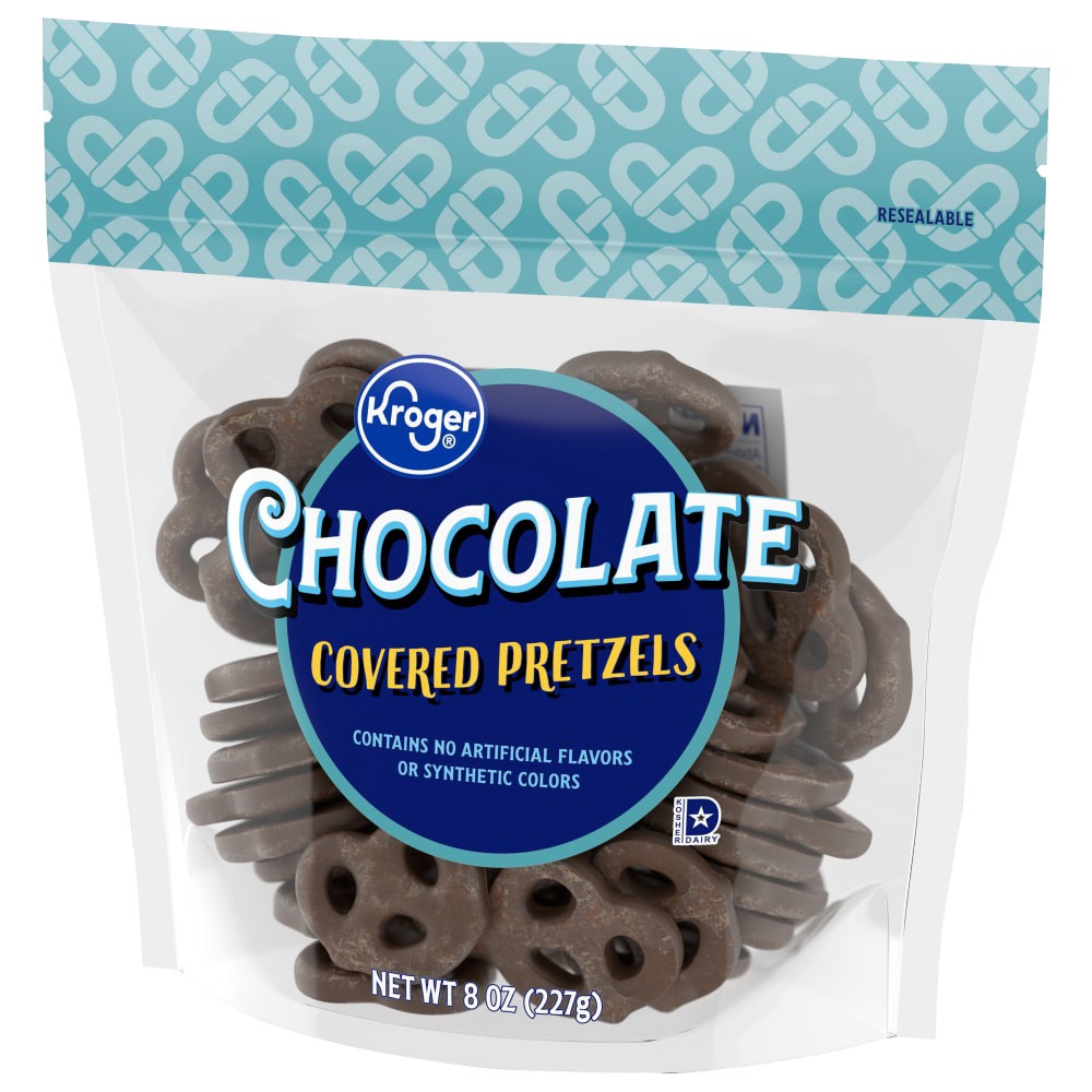 slide 2 of 6, Kroger Chocolate Covered Pretzels, 8 oz