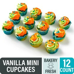 Bakery Fresh Multicolored Mini Cupcakes