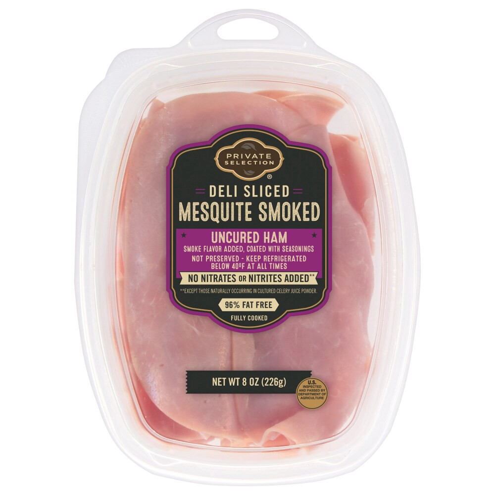 slide 3 of 3, Private Selection® Deli Sliced Mesquite Smoked Uncured Ham, 8 oz