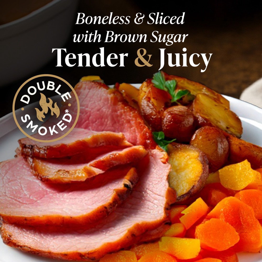 slide 4 of 4, Private Selection® Hickory Smoked Brown Sugar Ham Sliced & Boneless, 32 oz