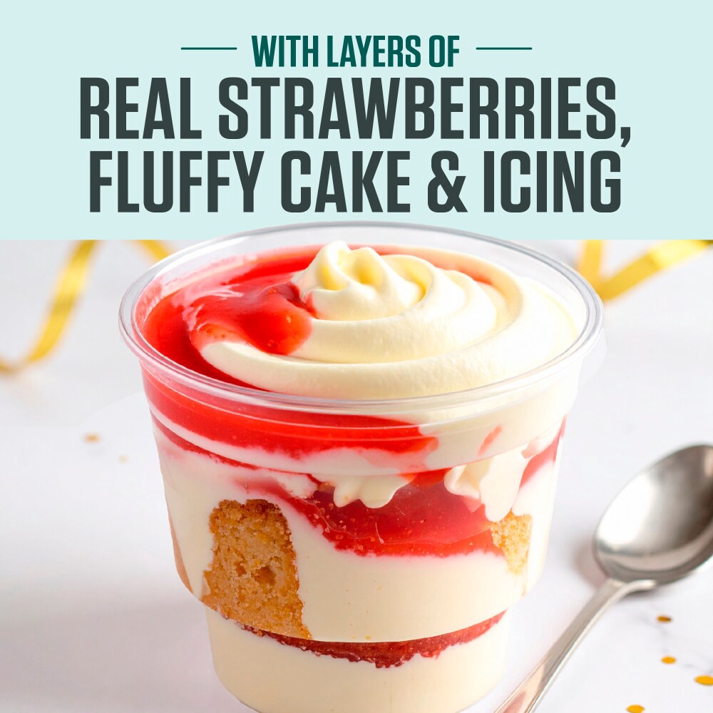 slide 2 of 3, Bakery Fresh Strawberry Cake Parfait Cup, 5.5 oz