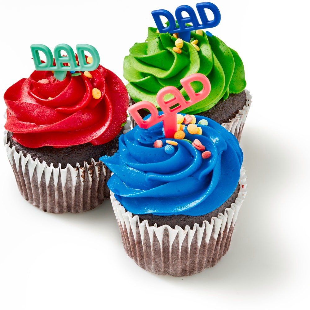 slide 5 of 5, Bakery Fresh Father's Day Chocolate Cupcakes With Buttercream Icing, 6 ct