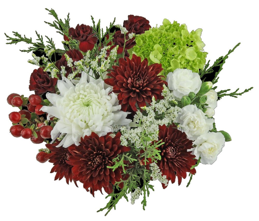 slide 2 of 3, Bloom Haus Winter Whimsy Fresh Cut Flower Bouquet, 10 ct