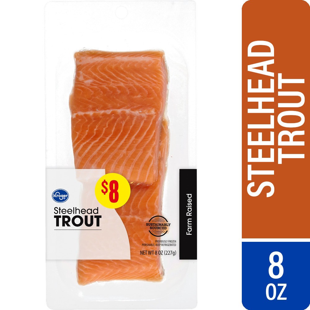slide 6 of 6, Kroger® Frozen Steelhead Trout, 8 oz