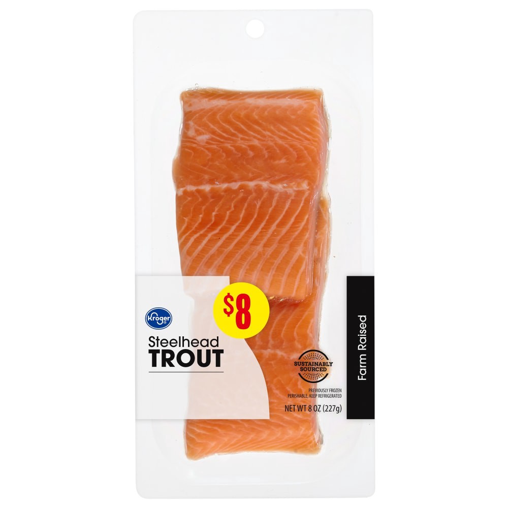 slide 2 of 6, Kroger® Frozen Steelhead Trout, 8 oz
