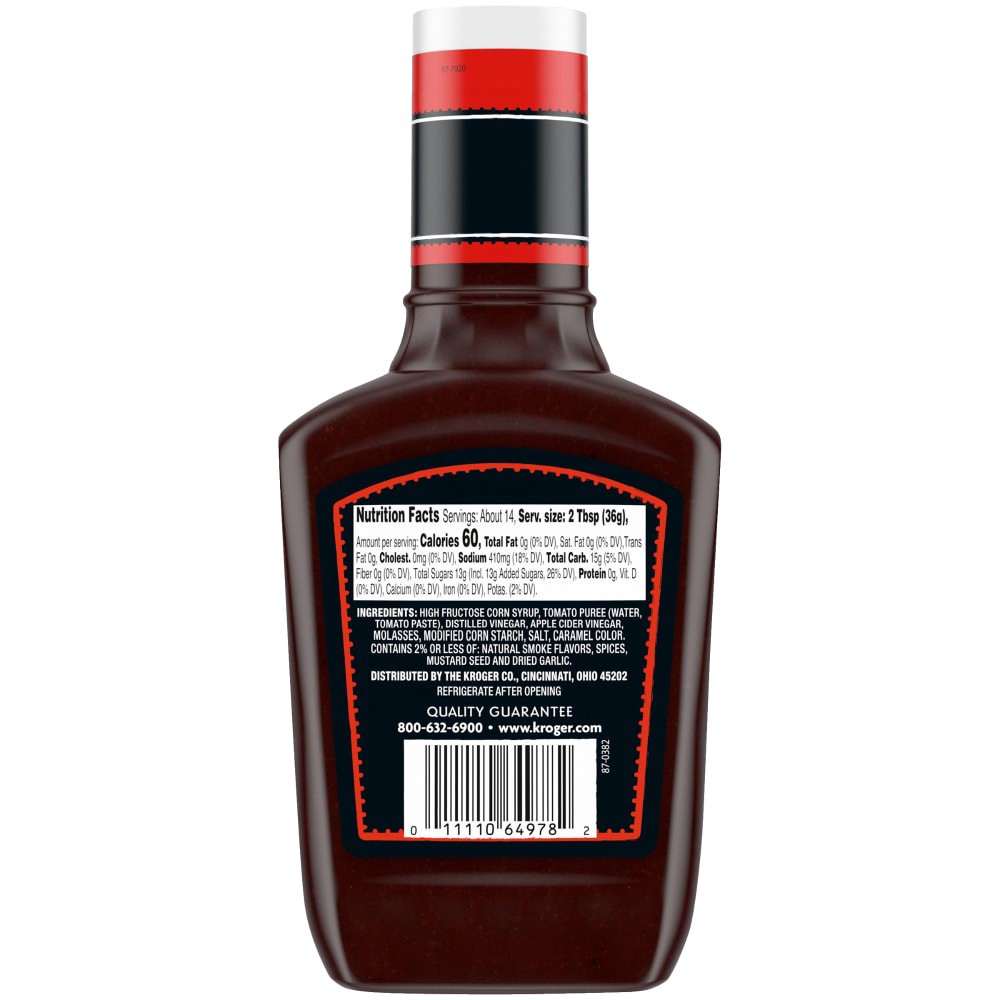 slide 2 of 4, Kroger Thick & Spicy Barbecue Sauce, 18 oz