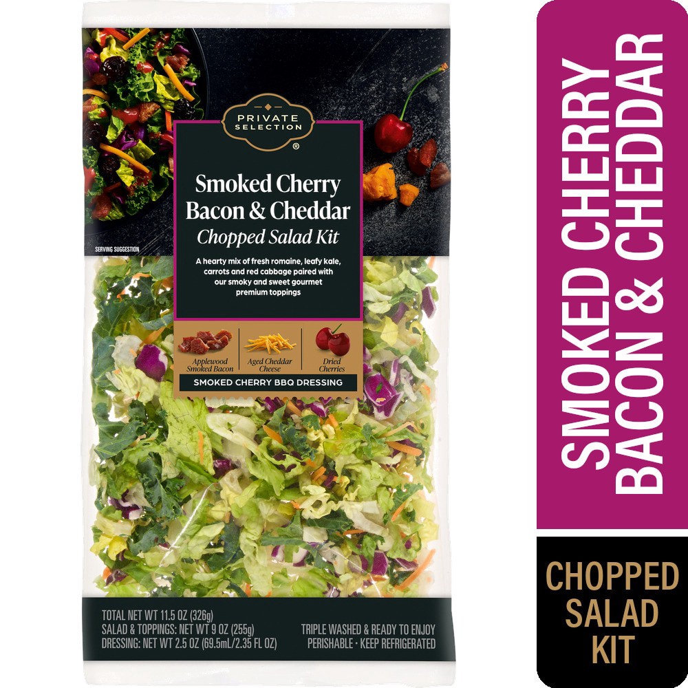 slide 5 of 5, Private Selection® Cherry Bacon Cheddar Salad Kit, 11.5 oz