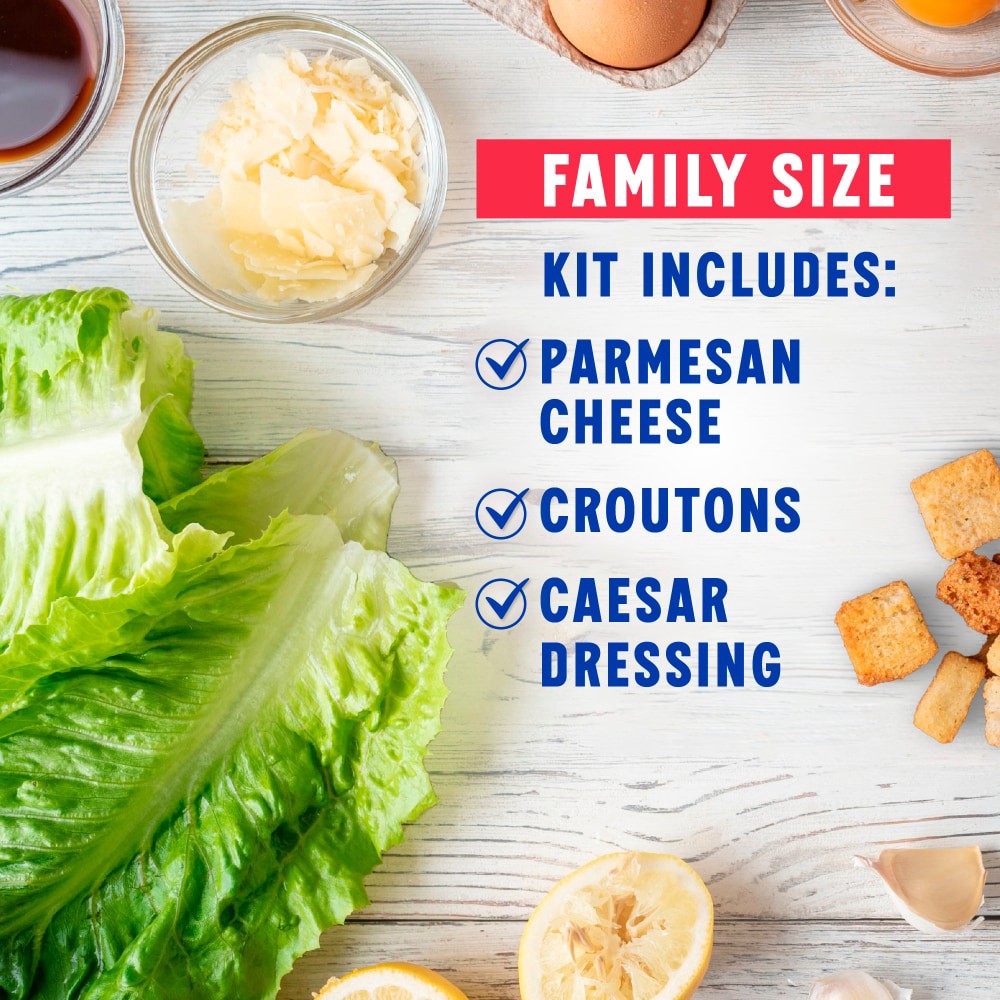 slide 3 of 4, Kroger® Family Size Ultimate Caesar Salad Kit, 17.4 oz