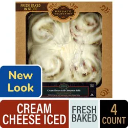 Private Selection® Cream Cheese Iced Cinnamon Rolls, 4 ct / 16 oz