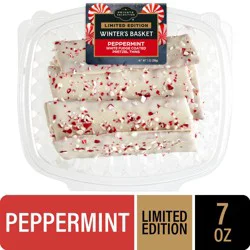 Private Selection® Peppermint White Fudge Coated Pretzel Thins, 7 oz