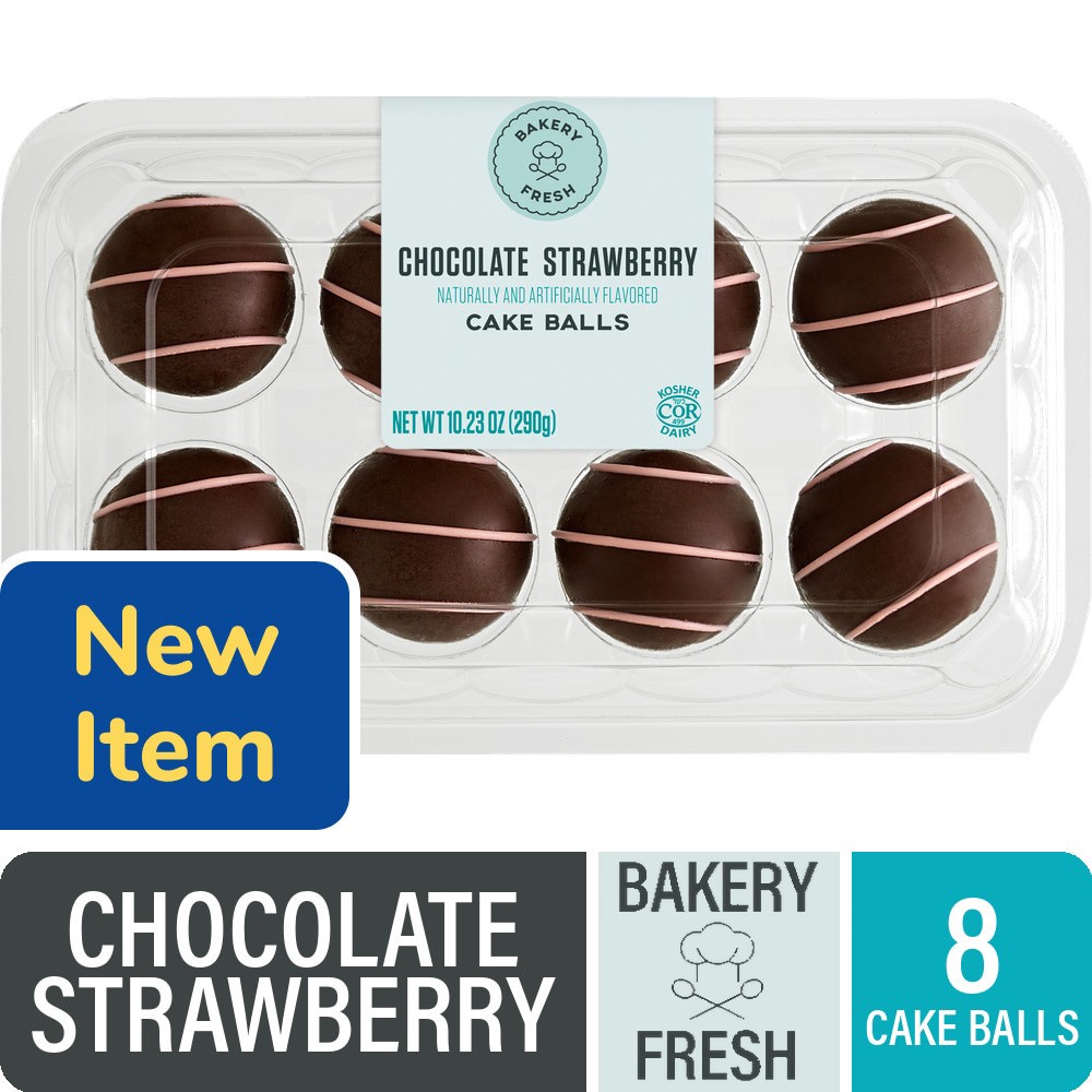 slide 1 of 2, Bakery Fresh Chocolate Strawberry Cake Balls, 8 ct; 10.23 oz