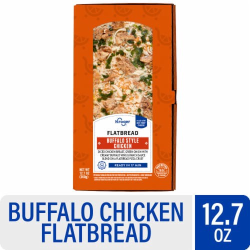 slide 1 of 4, Kroger® Buffalo Style Chicken Flatbread, 12.7 oz