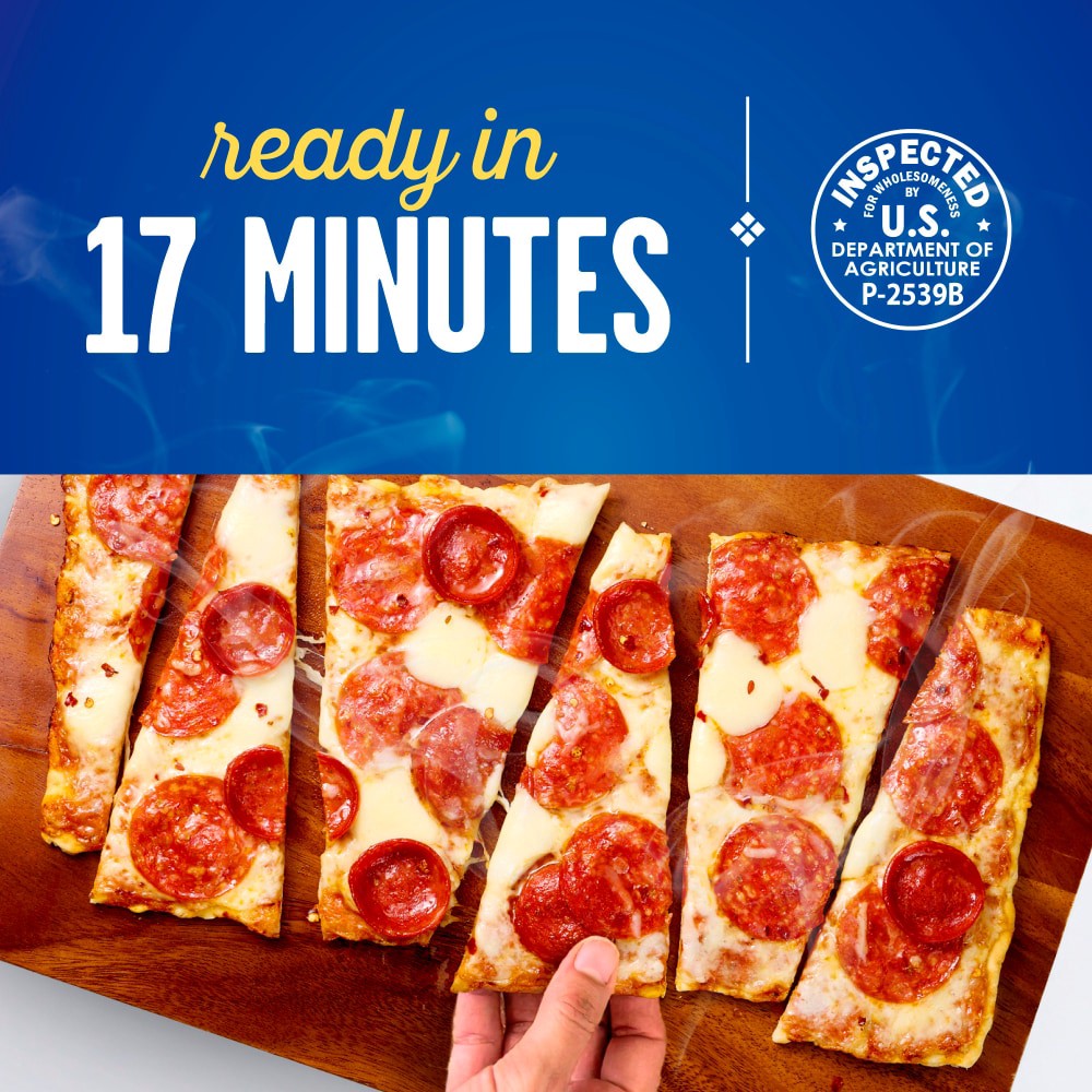 slide 4 of 4, Kroger® Pepperoni & Mozzarella Flatbread, 13.1 oz