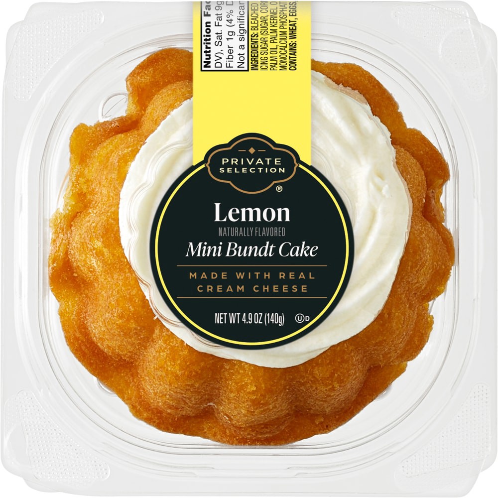 slide 2 of 4, Private Selection® Lemon Mini Bundt Cake, 1 ct / 5.1 oz