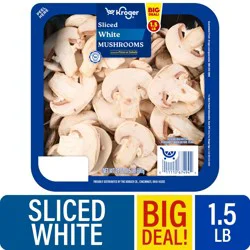 Kroger® Sliced White Mushrooms BIG DEAL!, 24 oz