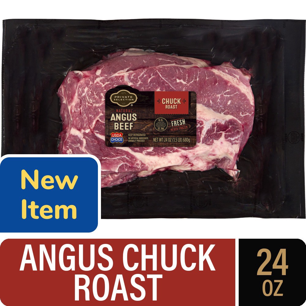 slide 1 of 1, Private Selection® Naturalˆ Choice Angus Chuck Roast, 1.5 lb, 1.5 lb