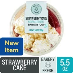 Bakery Fresh Strawberry Cake Parfait Cup, 5.5 oz
